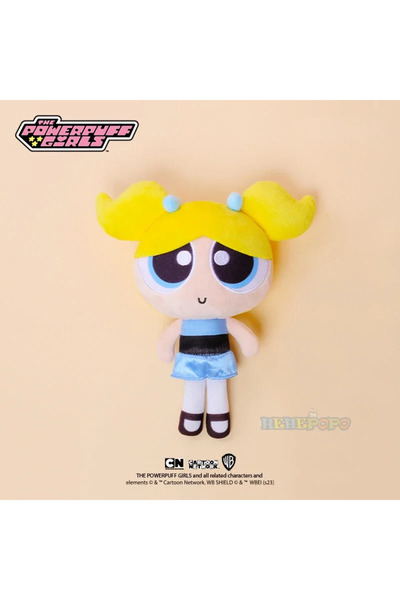 Choice لعبة فقاعات كلاسيكية أصلية من فتيات القوة، بشخصية باتركاب وبابلز وبلوسوم القطيفة، طولها 35 سم/23 سم