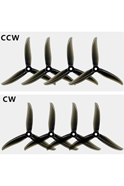 Choice مروحة Gemfan SBANG 4934 سوداء اللون، 4 شفرات، 4CW و4CCW، 8 قطع/4 أزواج...