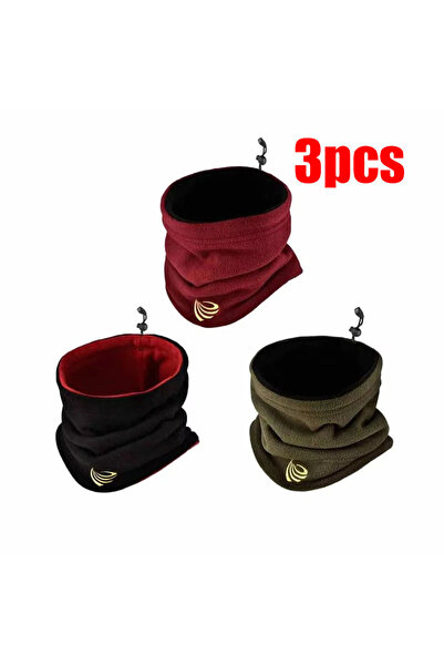 Choice 3 قطع متنوعة (1/2/3 قطع) وشاح شتوي من الصوف للرقبة، وشاح أنبوبي للتزلج...