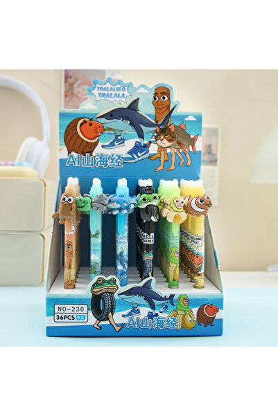 Choice علبة كاملة من 36 قطعة قابلة للمسح باللون الأزرق، 0.5 مم