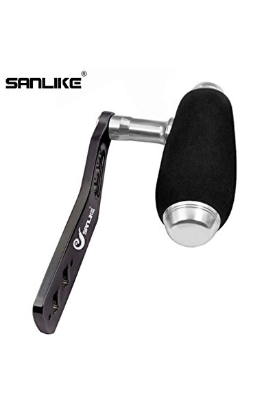 Choice مقبض بكرة صيد من الألومنيوم الرمادي من سانليك، مناسب لليد اليسرى، متوا...