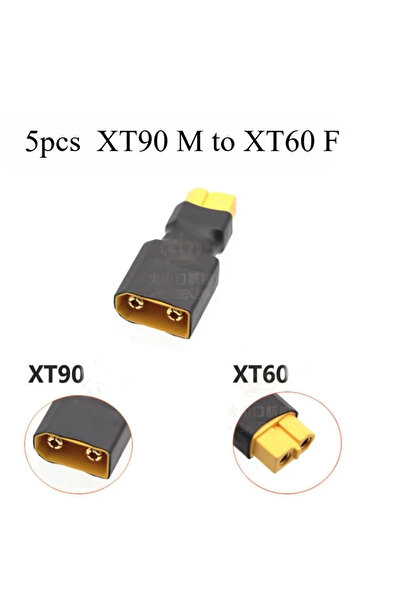 Choice مجموعة من 5 قطع من موصلات XT90 ذكر إلى XT60 أنثى، تشمل موصلات XT60 ذكر...