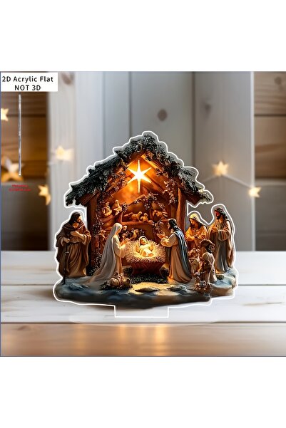 Choice تمثال مريم العذراء ثنائي الأبعاد من الأكريليك، قطعة واحدة، من مجسمات م...