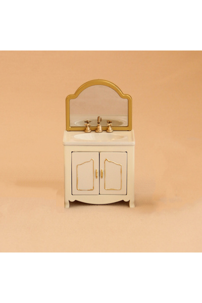 Choice1 White Miniature Simulation Dollhouse Furniture 1:12 Wrought Iron Bath...