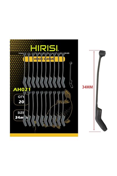 HIRISI AH021 20pcs Carp Fishing Accessories Hook Sleeves Ready D-rig Aligner ...