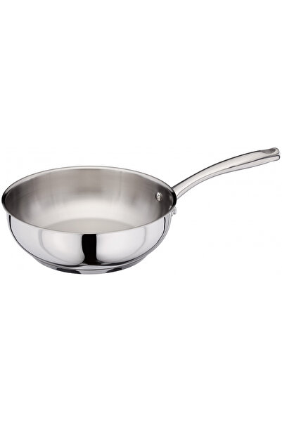 STELLAR -Chefs universal frying pan, 18/10 stainless steel, 24x8 cm, silver
