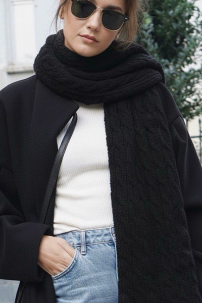 oshebu Eșarfă tricotată pentru femei