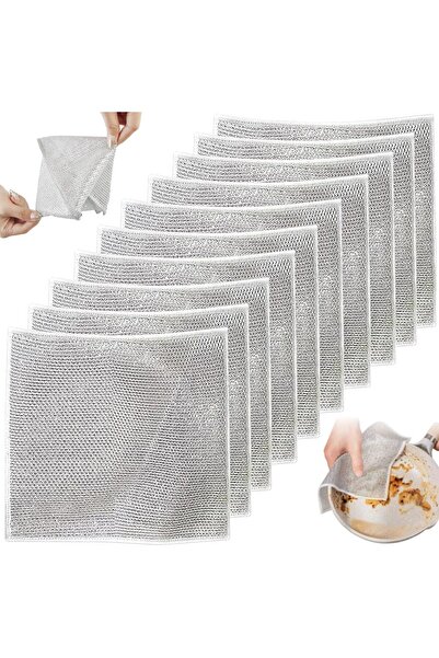 Generic Double Layer Non-Scratch Wire Dishcloths (20 pcs, 20x20 cm)