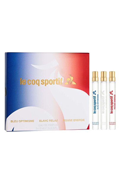 Le Coq Sportif For Unisex Mini Set Eau De Parfum 3 X 10ml (Rouge Energie + Bleu Optimisme + Blanc Re