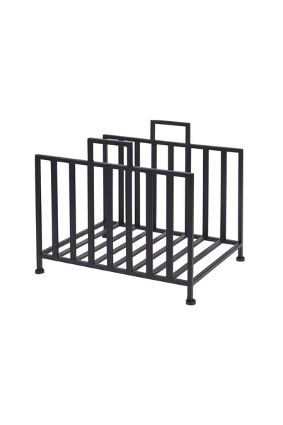 Ambiance wood organizer, metal, 40x31x35 cm, black