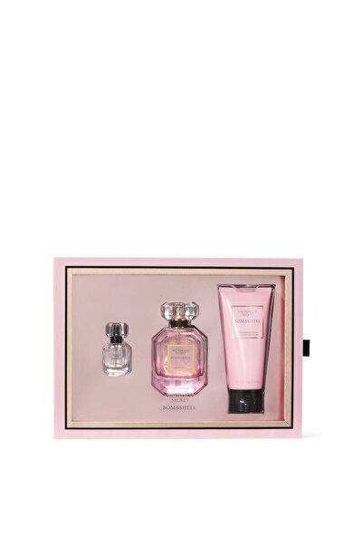 Victoria's Secret Bombshell For Women Set Eau De Parfum 50ml + Eau De Parfum 7.5ml + Luminous Fragra