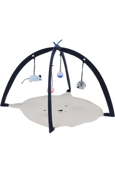 Excellent Houseware cat playpen, polyester/metal, 40x46x36 cm, gray/black