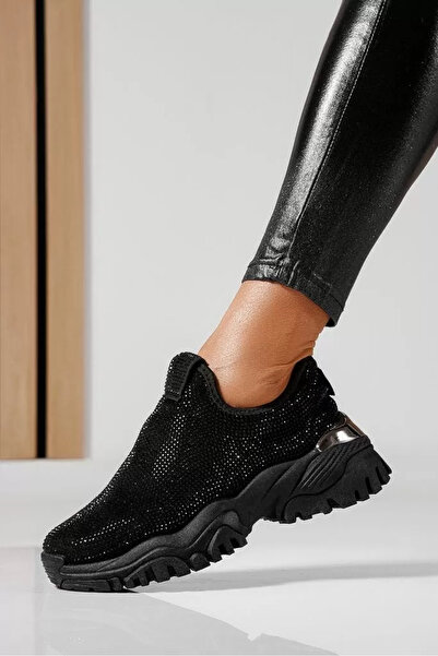 Zaira Γυναικεία μαύρα υφασμάτινα πάνινα παπούτσια Anca #22488 - 40