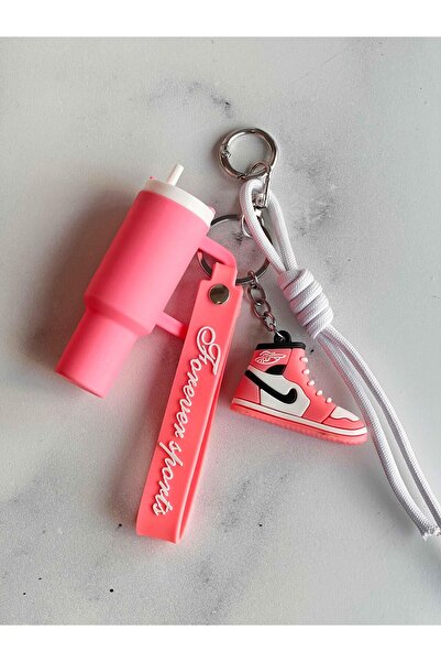 ROSSEV Μπρελόκ με φιγούρα θερμοσίφωνα - Ροζ Μπρελόκ (Μοντέλο παπουτσιού)