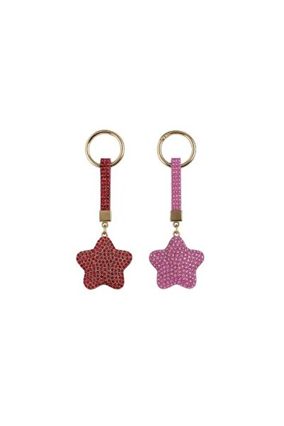 Generic Crystal Star Keychain with Stone, Multycolor Rhinestone Design