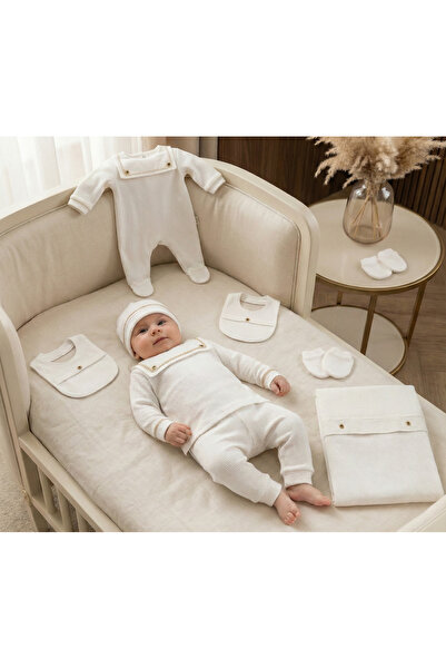 ZEYNUKO Baby Boy Camisole 100% Cotton 0-3 Months 7-Piece Newborn Hospital Rel...