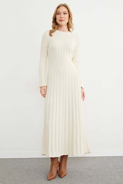 Fulla Moda Tie-Waist Maxi Knit Dress