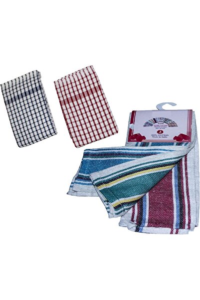 CleanO Kitchen Towels 3 Pack - 100% Cotton 16 x 26 in Absorbent Terry Dish To...