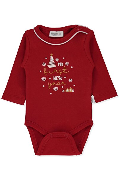 Bebetto Interlock Long Sleeve Body Ay (Happy New Year/25) Red