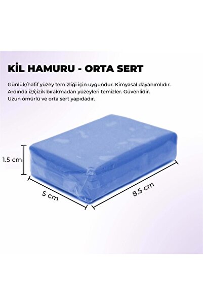 detailmarket Detail Market Yüzey Temizleyici Kil Hamuru Orta Sert Mavi 100 gr