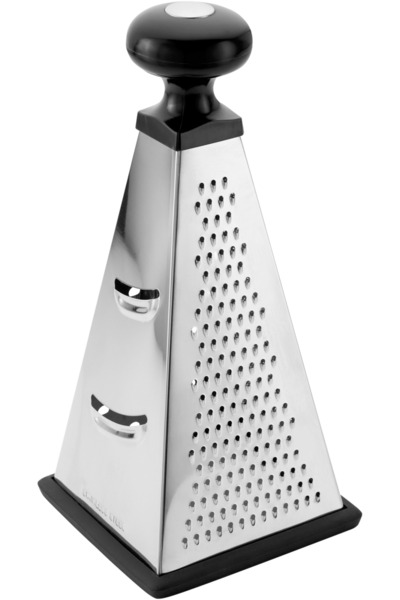 JUDGE răzătoare piramidală, oțel inoxidabil, 12x12x25,5 cm, argintiu/negru