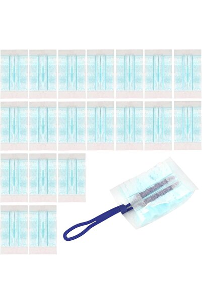 TERRIFI عبوة من 20 منفضة غبار مغناطيسية بمقبض واحد - قطع قماش مضادة للكهرباء الساكنة لإعادة تعبئة الغبار