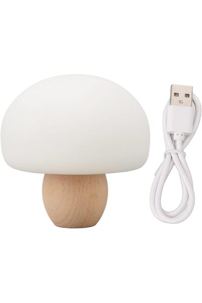 FREN مصباح ليلي على شكل فطر بتقنية LED - مصباح سيليكون قابل لإعادة الشحن دافئ...