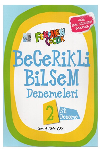 Fenomen Yayıncılık Fenomen 2.Sınıf Becerikli Bilsem 5'li Deneme+Hazırlık Kitabı