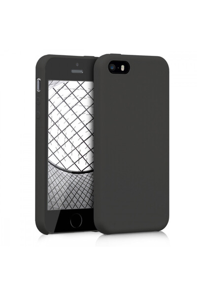 KWmobile Carcasă pentru Apple iPhone 5 / iPhone 5s / iPhone SE, silicon, neag...