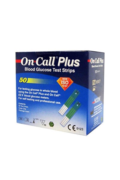 ON CALL PLUS شرائط اختبار نسبة السكر في الدم 50 شريطًا