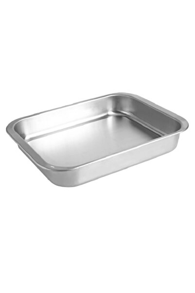 iBiLi Tavă de copt -iChef, oțel inoxidabil 18/10, 39,5x28x5,7 cm, argintie