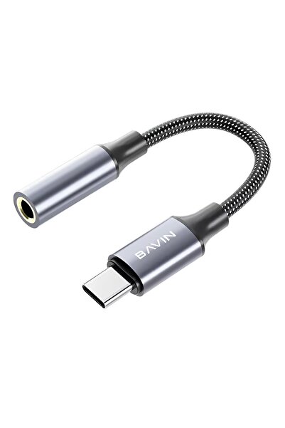 Bavin محول سماعة أذن تايب سي إلى 3.5 ملم صوت سريع موسيقى ومكالمات (يتطلب بلوتوث)