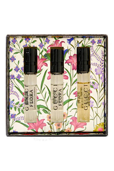 Gucci Flora For Women Vials Set Eau De Parfum 3 X 1.5ml (Gorgeous Gardenia + Gorgeous Jasmine + Gorg
