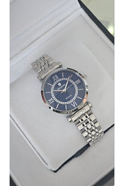 Raymond Rym-213055 Quartz Women's Watch - 2 Years Warranty Silver-Blue