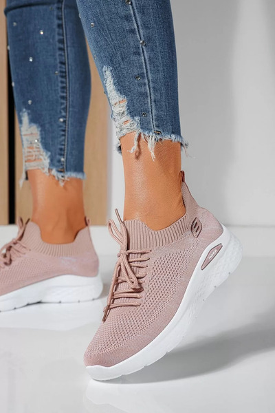 Zaira Adidasi dama roz din material textil Cici #21115 - 40