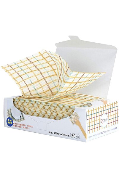 Yelajoy 30-Pack Microfiber Disposable Dish Cloths - Nonstick, Absorbent, Quick-Drying (30 x 42 cm)
