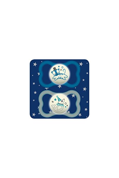 MAM Air Night Silikon Emzik 6–16 Ay, 2’li Set, Gece Parlayan