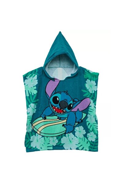 Disney Stitch Poncho Towel, Turquoise, Cotton, 120 x 60 cm