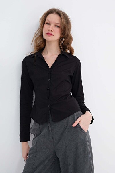 Addax Lace-Up Detailed Shirt G17604