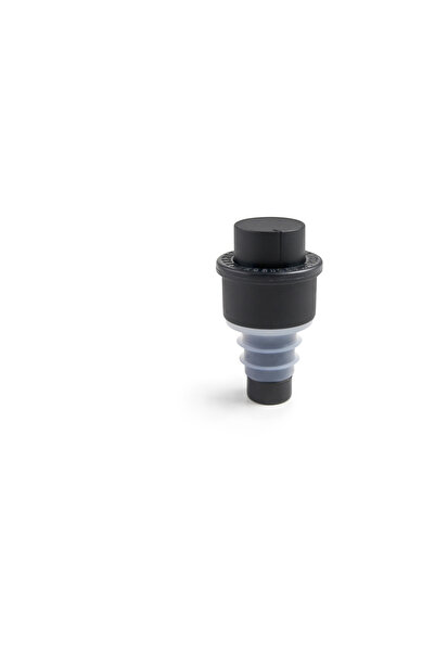 iBiLi Dop de vin vidat Barware, plastic/silicon, 5,8 cm, negru