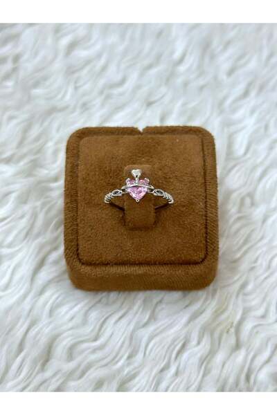 BY YASİN TOPÇU 👑   Pink Heart Crown Ring