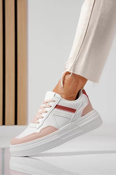 Zaira Adidasi dama roz din piele ecologica Alisa #22527 - 40