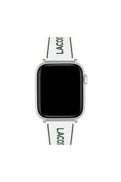 Lacoste Unisex Apple Watch Strap - 2050041-WHT