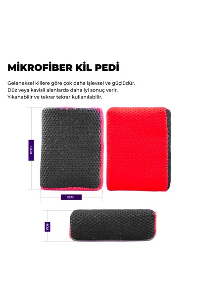detailmarket Detail Market Yüzey Temizleyici Mikrofiber Süngerli El Kil Pedi ...