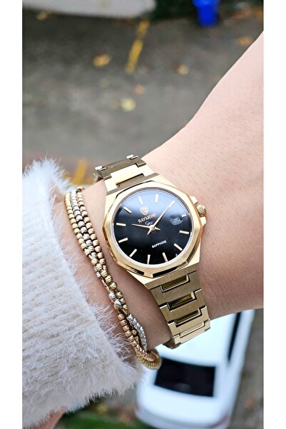 Raymond Rym6-611505L Quartz Women's Watch - 2 Years Warranty (26mm) Gold-Bk