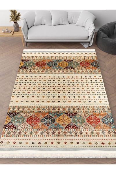Home Destek Halı OT-4054A – Makinede yıkanabilir, Kaymaz taban, Dijital baskı...