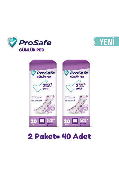 PROSAFE GÜNLÜK PED EXTRA UZUN 20'Lİ x2