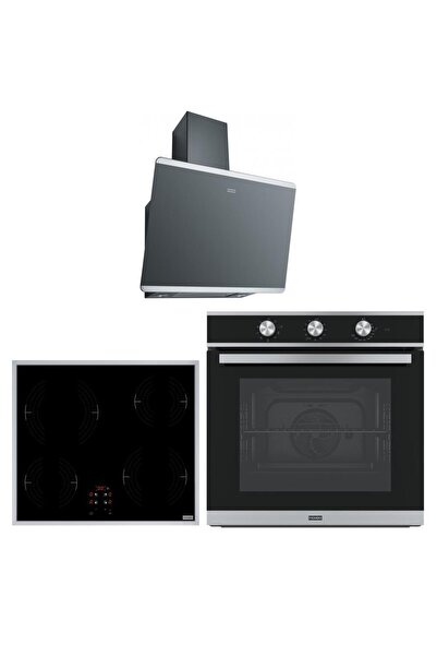 Franke Ankastre Set (FPJ 615 BK/SS Davlumbaz - FRSM 604 XS Ocak - FSM 82 H XS Fırın)