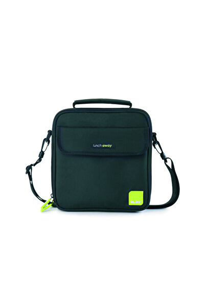 iBiLi Set de pungi izoterme pentru prânz și două cutii pentru prânz Ibili-Lunch away, poliester, 21x12x22 cm, negru