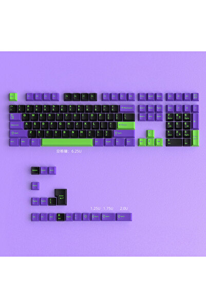 silabor Mekanik Klavye Tuş Başlıkları PBT Malzeme 126 Tuş Orijinal Keycaps